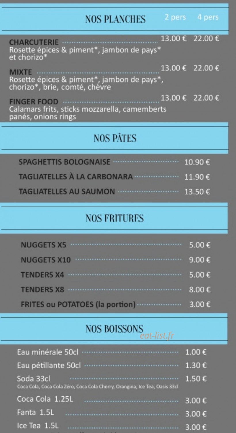 La fabrik à pizza — carte page 3