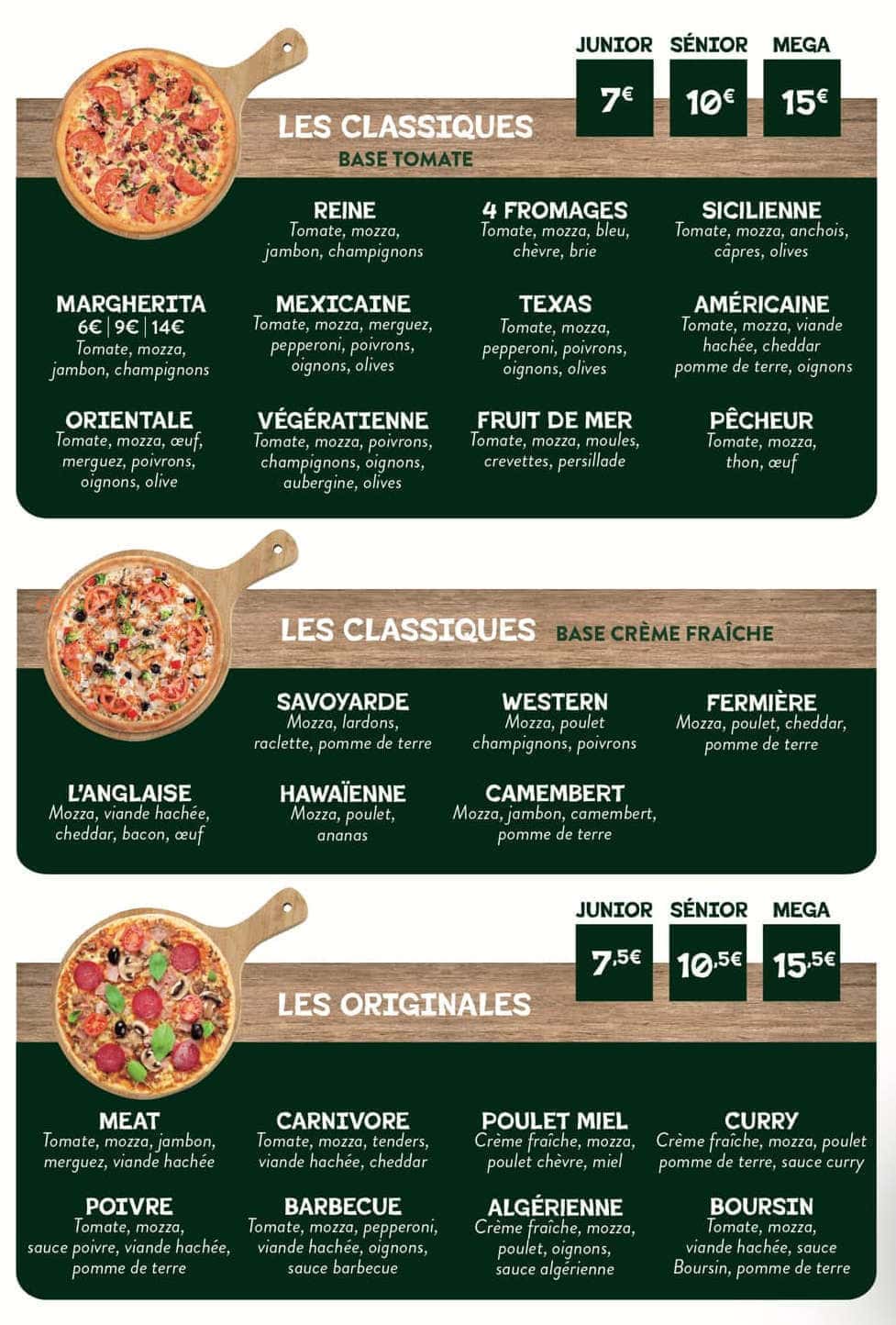 Pizza Casa — carte page 2