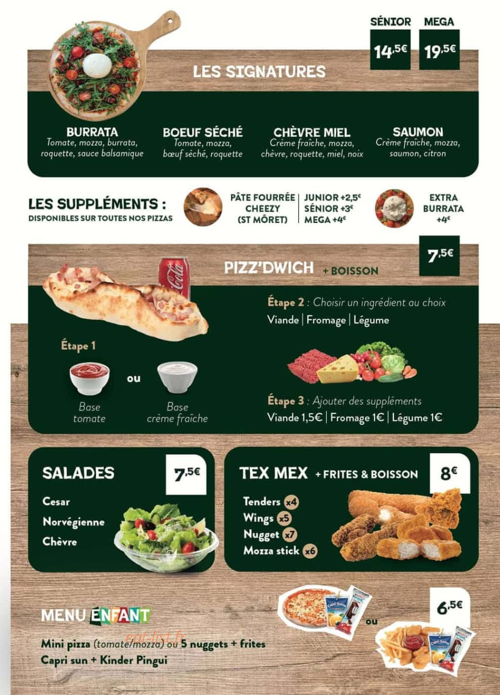 Pizza Casa — carte page 3