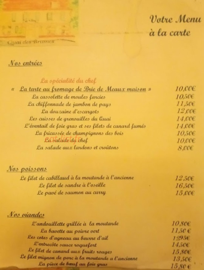Quai des Brumes — carte page 1