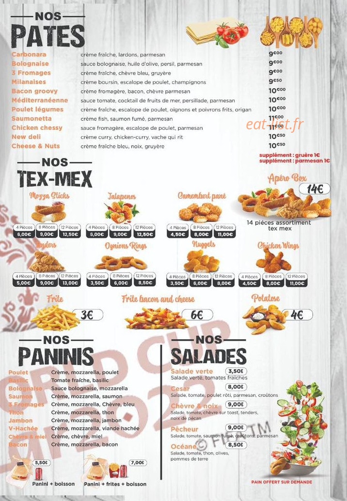 Pâte à pizza — carte page 4