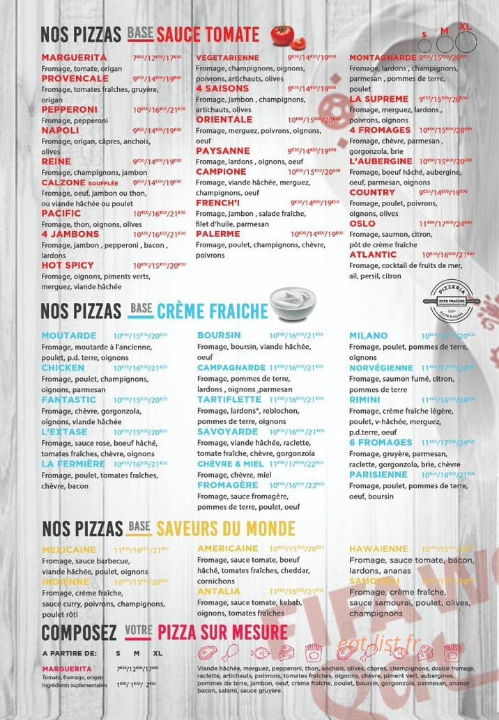 Pâte à pizza — carte page 2