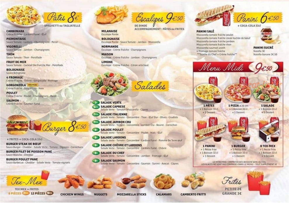 Pizza d'Esbly — carte page 3