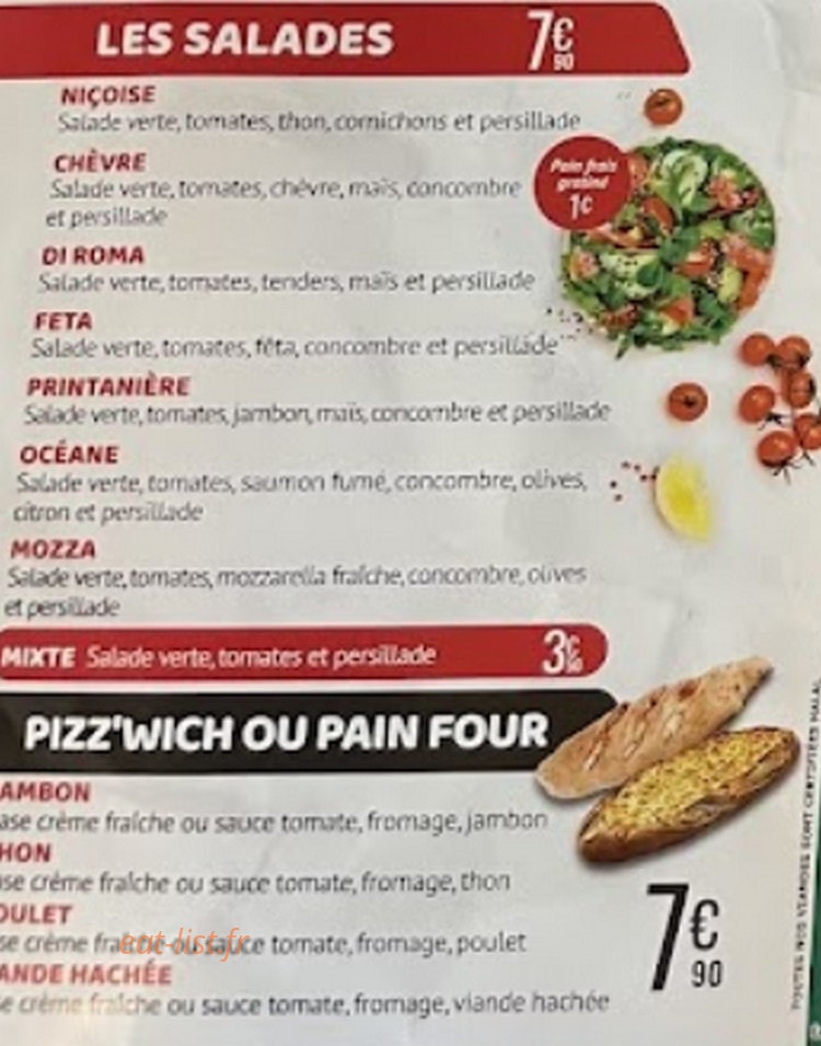 Hotimes Pizza — carte page 4
