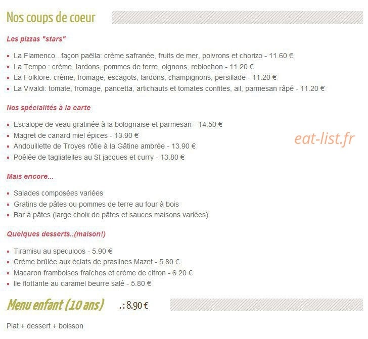 Le Tempo — carte page 1