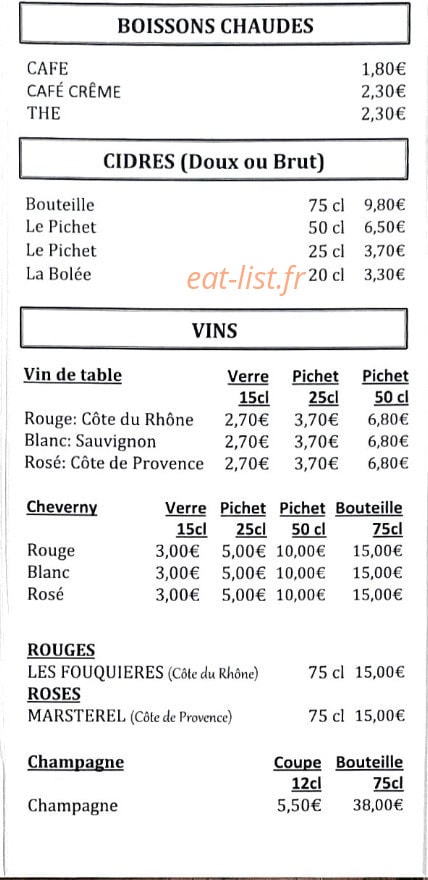 Les Crêpes de Papy — carte page 5