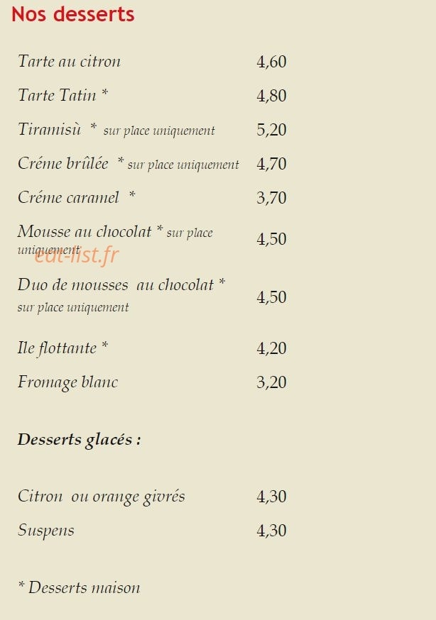 Il Ristorante — carte page 6