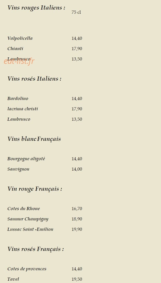 Il Ristorante — carte page 7