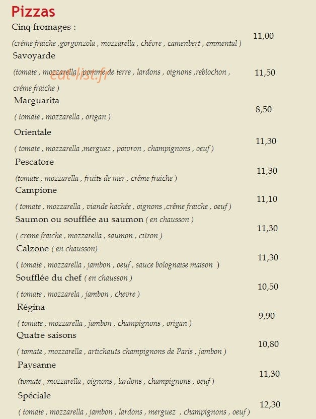 Il Ristorante — carte page 3
