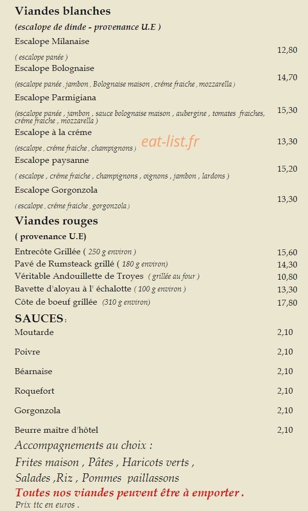 Il Ristorante — carte page 4