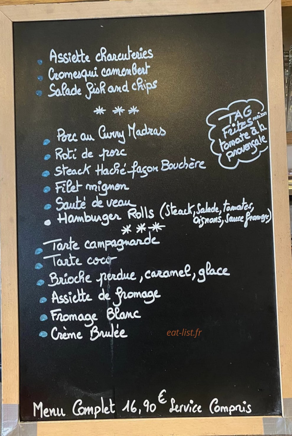 Le Bar Et Vous — carte page 1