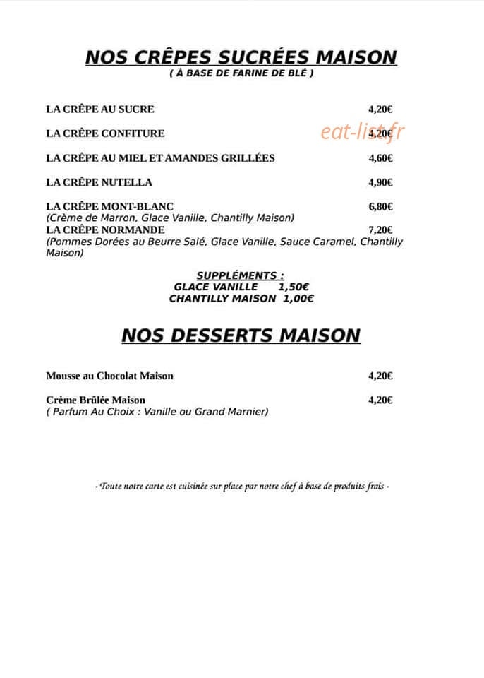 Le Flamboyant — carte page 2