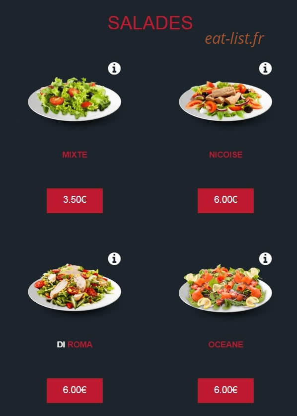 Pizza Dream's — carte page 11