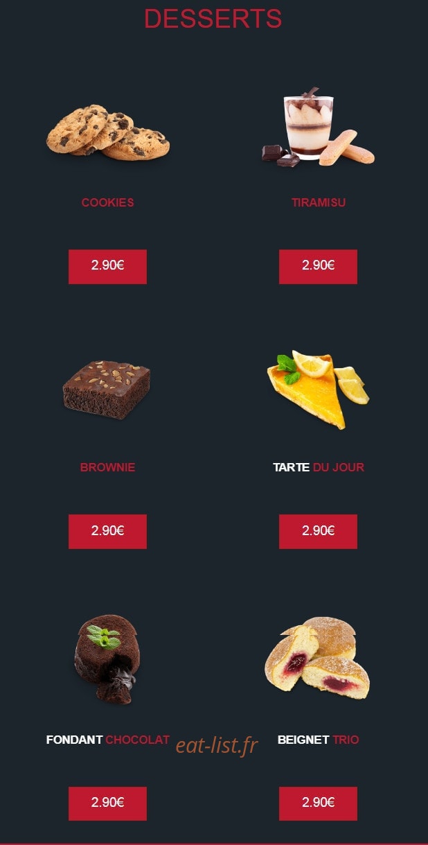 Pizza Dream's — carte page 12