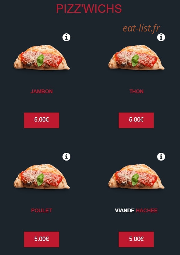 Pizza Dream's — carte page 7