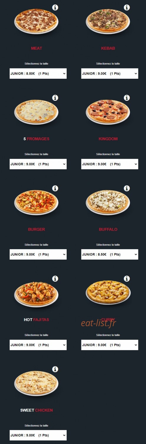 Pizza Dream's — carte page 4