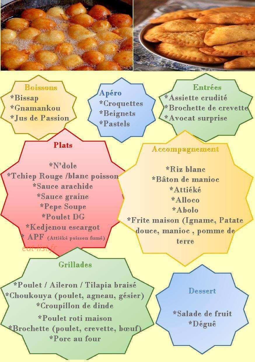 Abondance African food — carte page 1