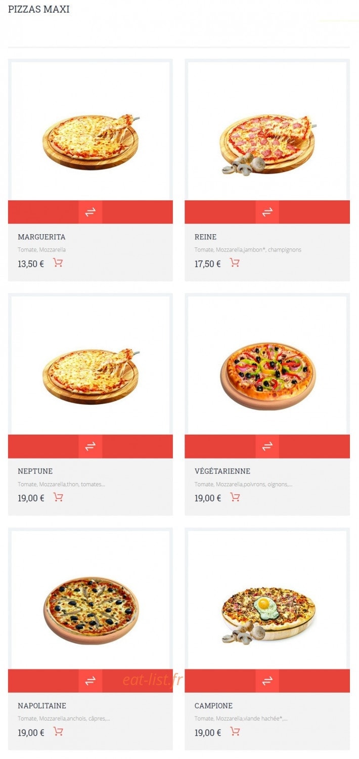 Allo Pizza — carte page 13