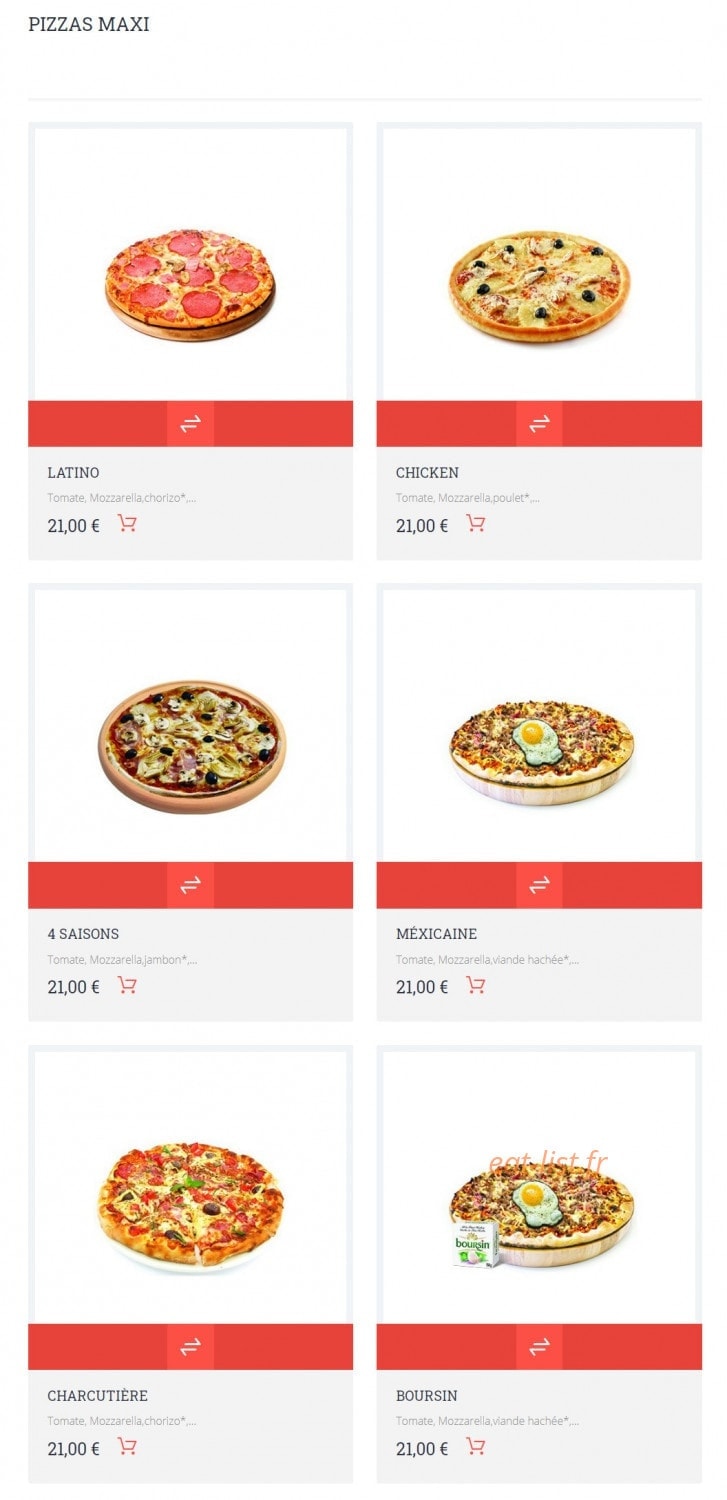 Allo Pizza — carte page 17