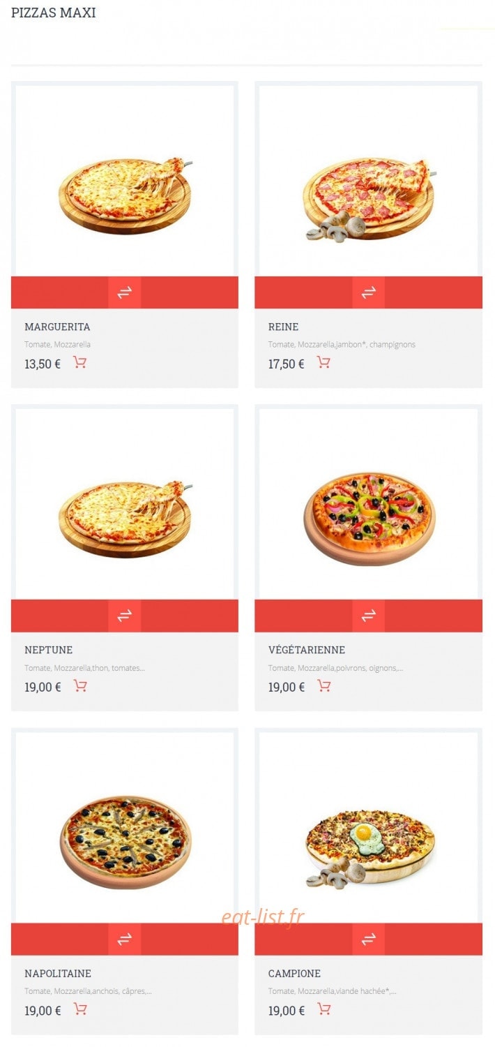 Allo Pizza — carte page 14