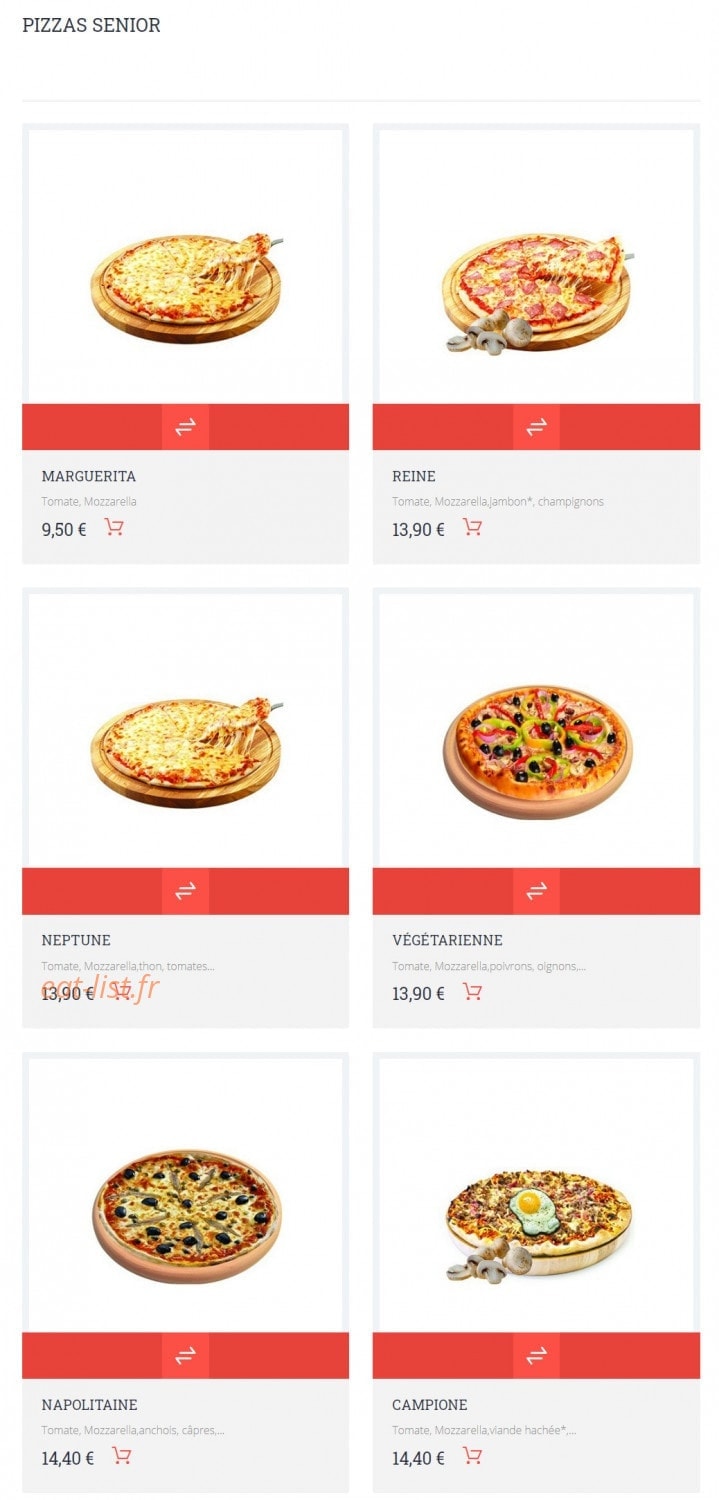 Allo Pizza — carte page 7