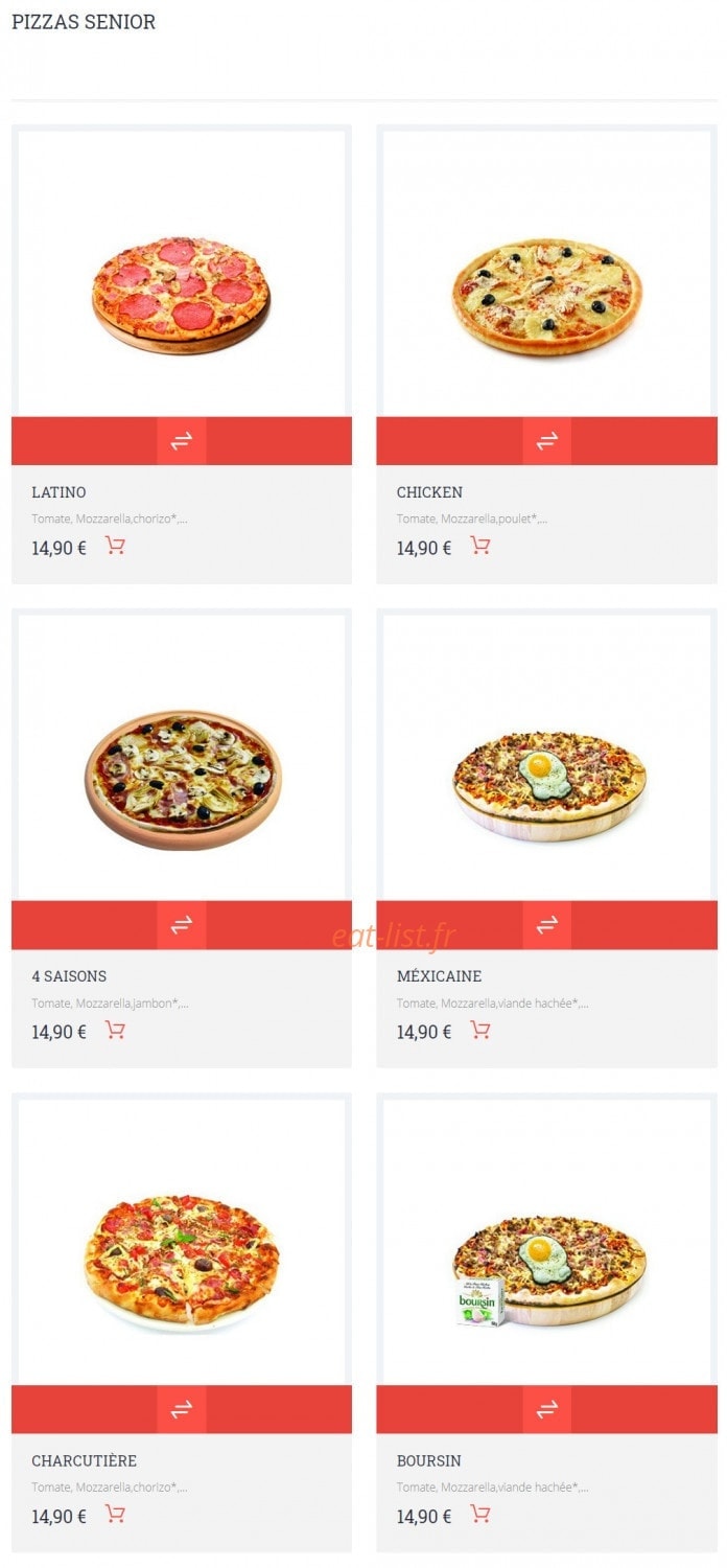 Allo Pizza — carte page 9