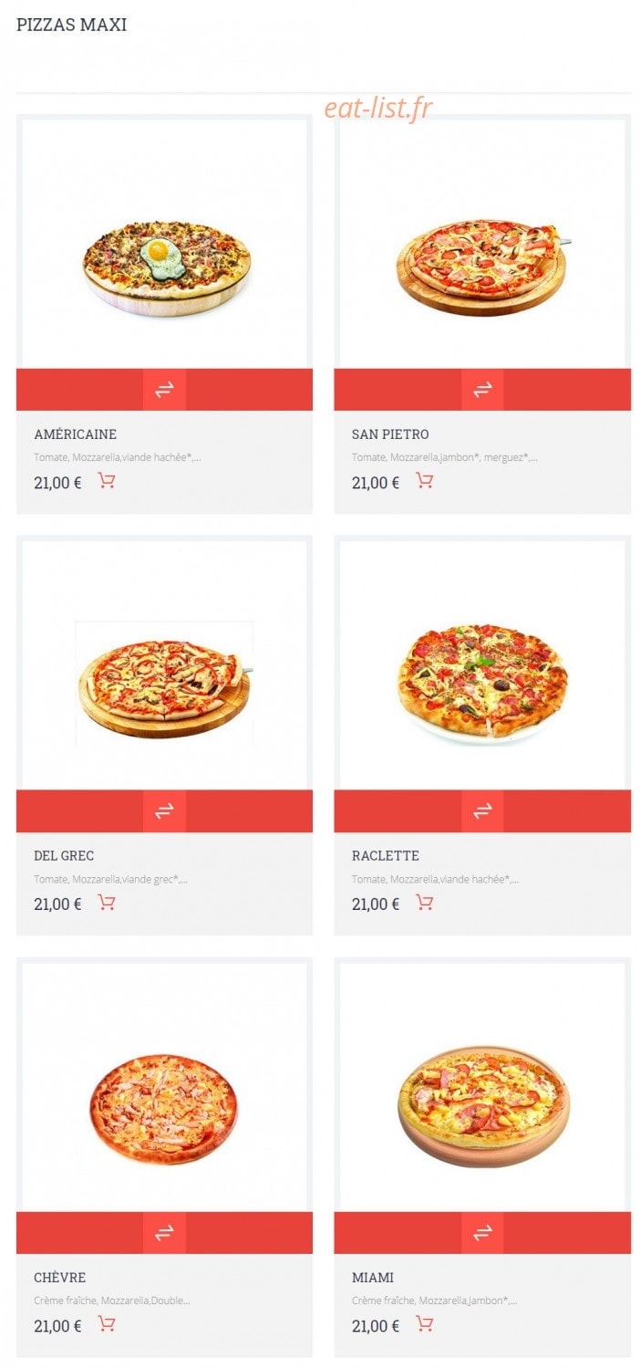 Allo Pizza — carte page 19