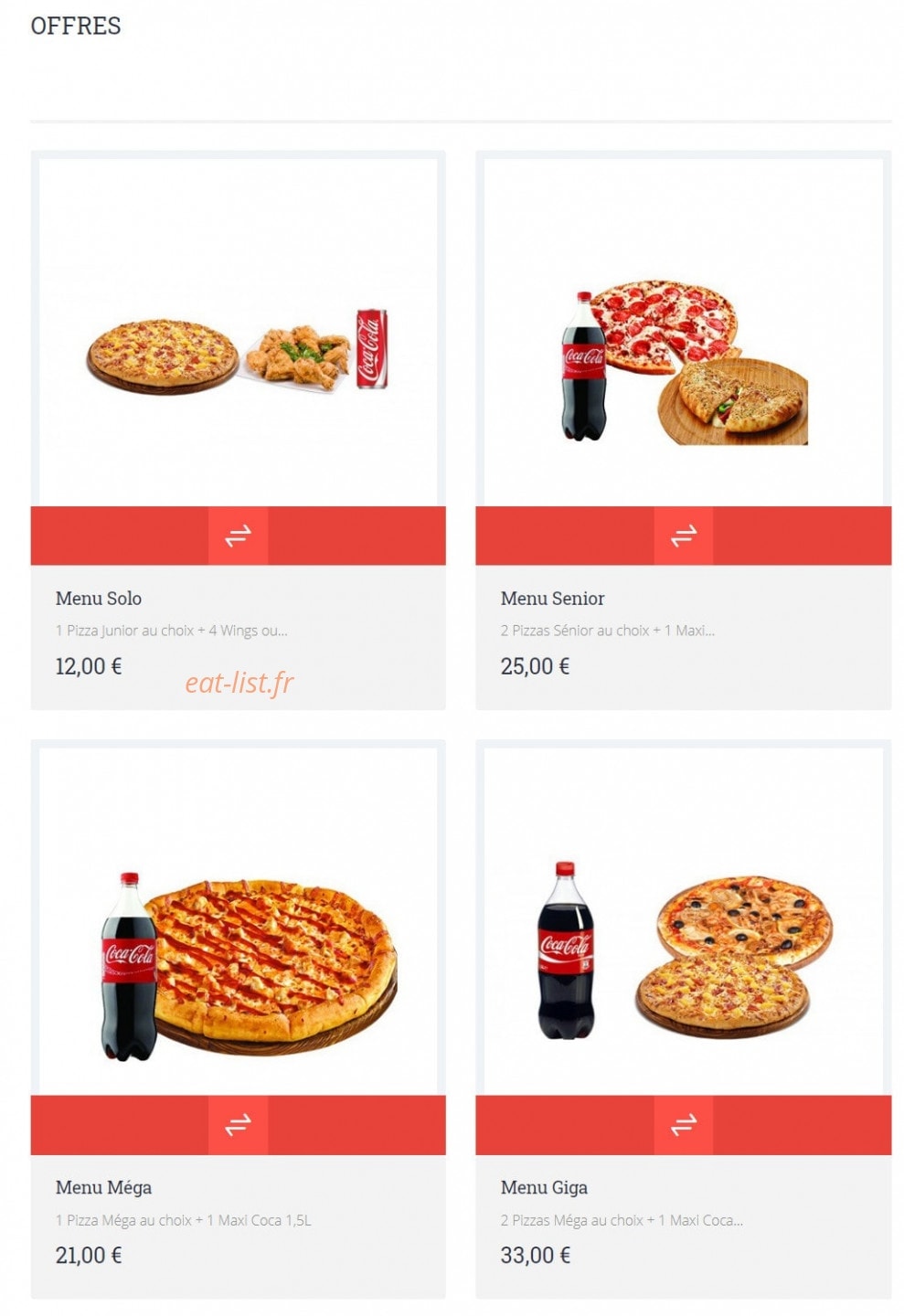 Allo Pizza — carte page 35