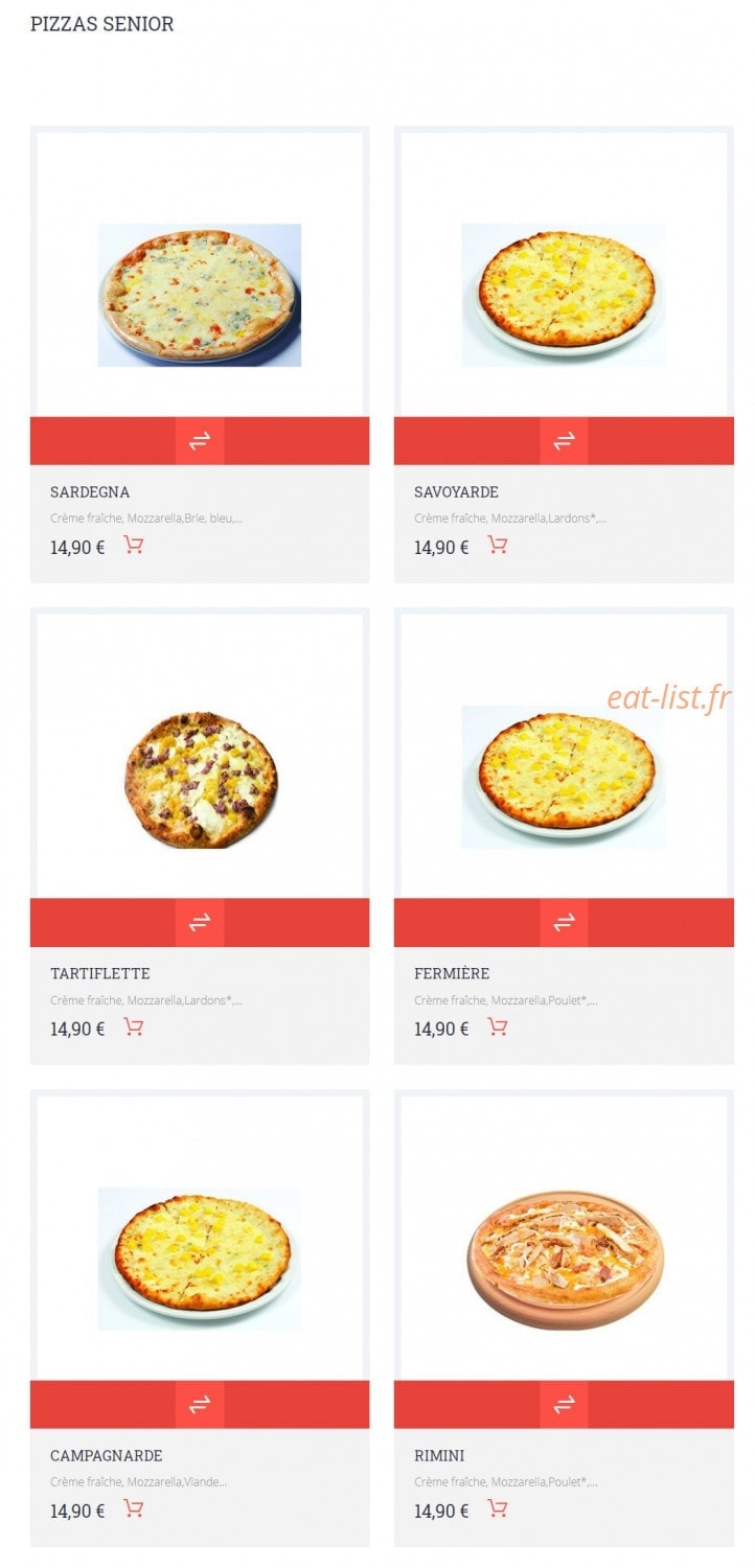 Allo Pizza — carte page 11