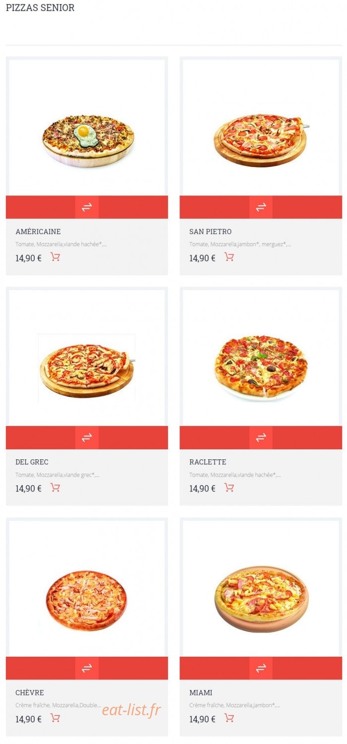 Allo Pizza — carte page 10