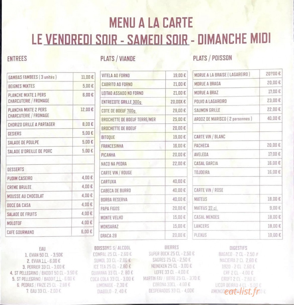 Casa Nova — carte page 1