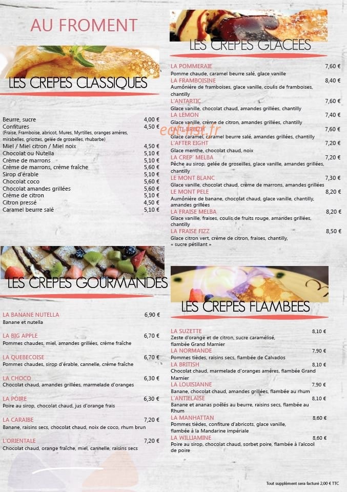 Crêp Suzette — carte page 3