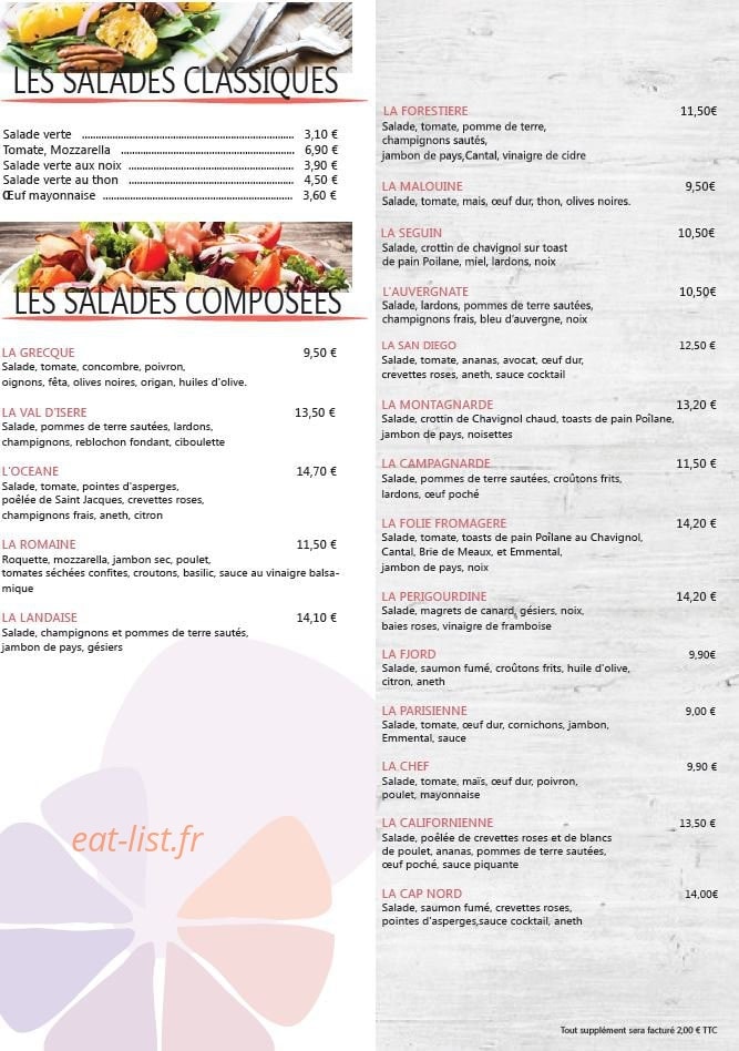 Crêp Suzette — carte page 1