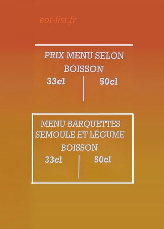 Crousti Poulet — carte page 2
