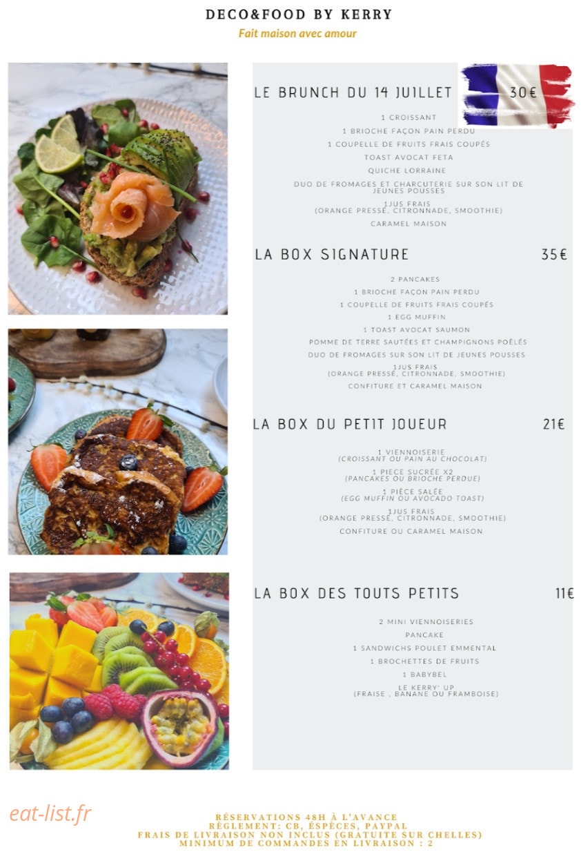 Deco & Food by Kerry — carte page 2