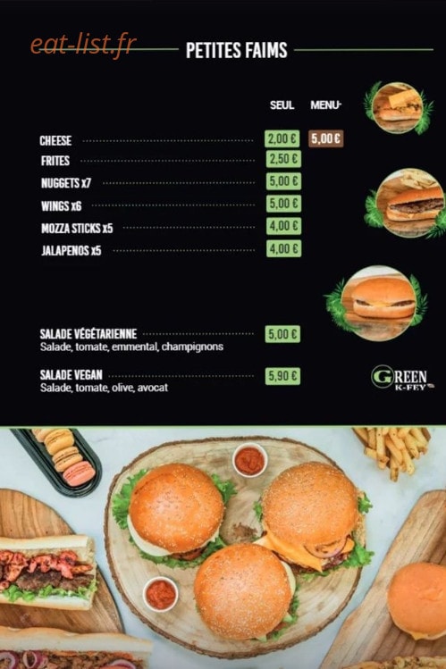 Green K-Fey — carte page 2