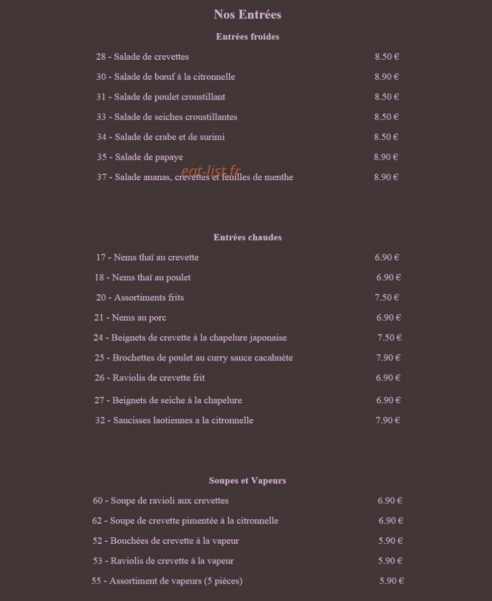 L'asiane — carte page 5