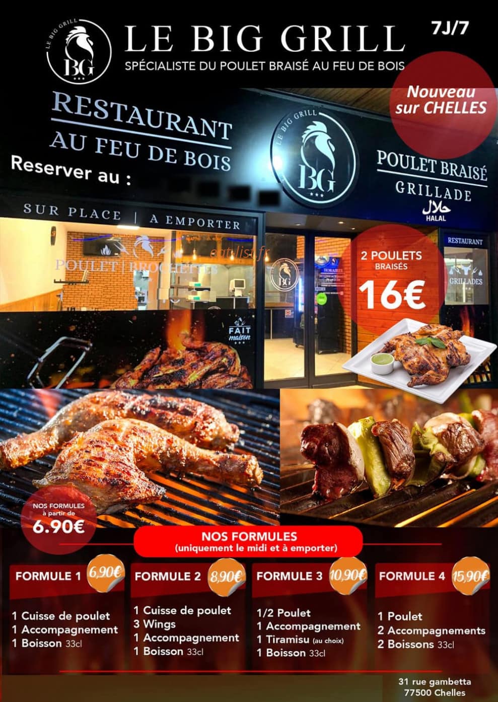 Le Big Grill — carte page 1