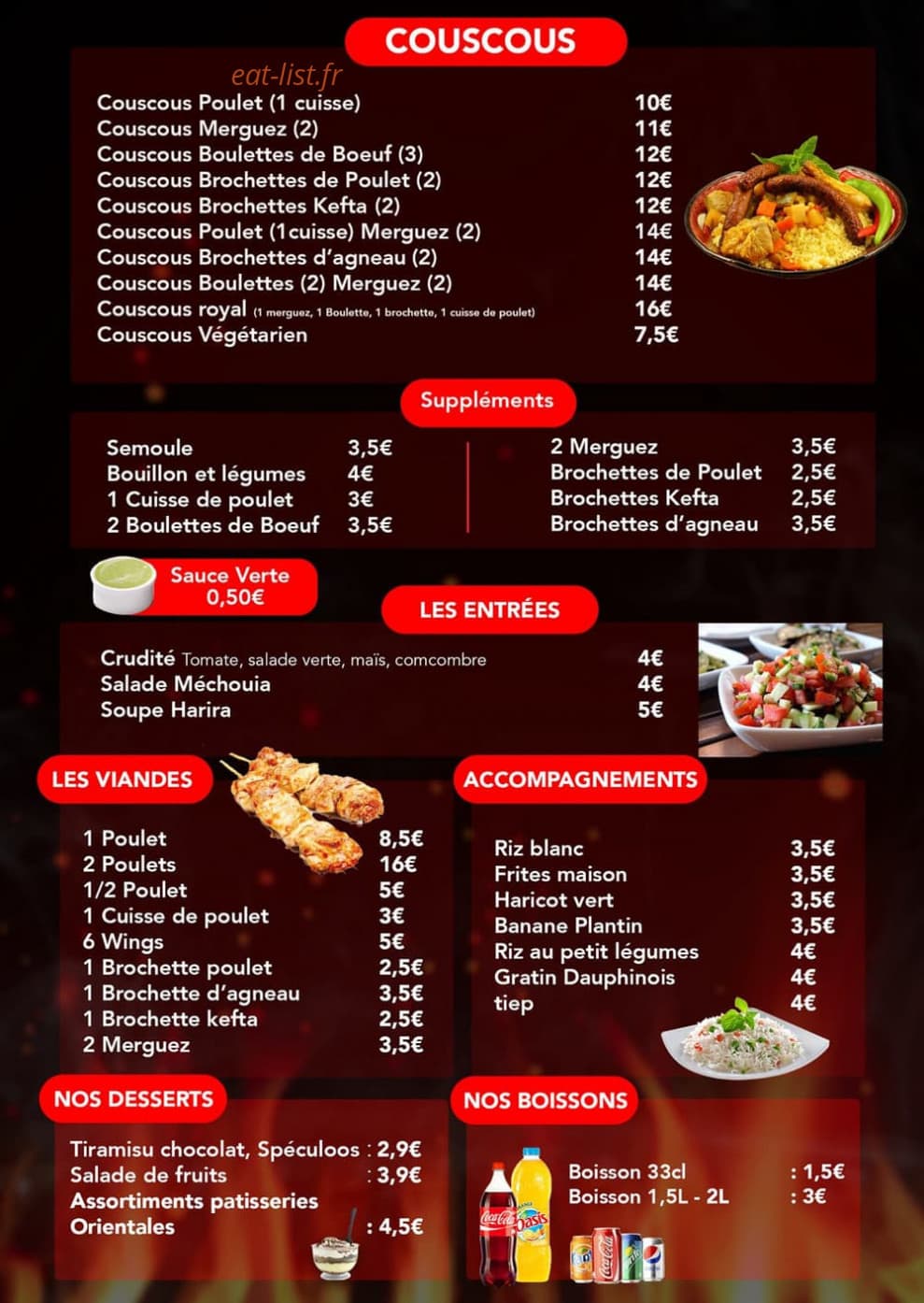 Le Big Grill — carte page 2