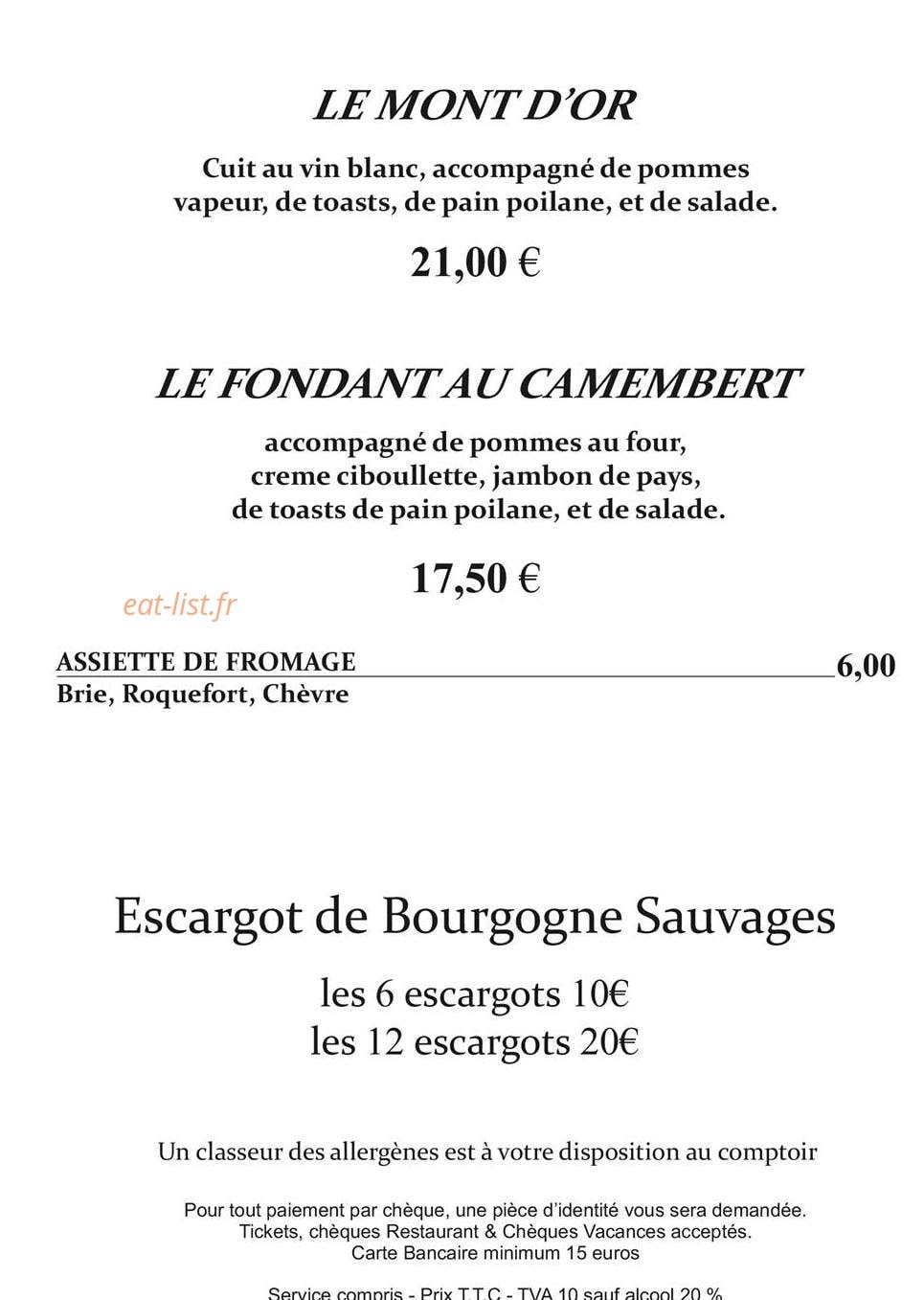 Le Cigalou — carte page 4