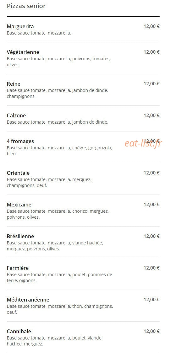 Pizza Casa — carte page 8