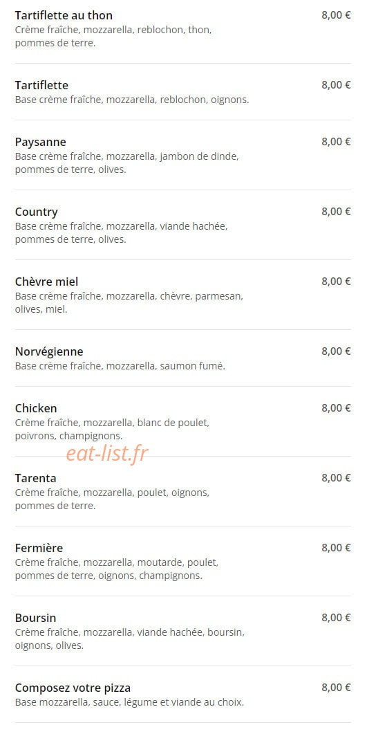 Pizza Casa — carte page 7
