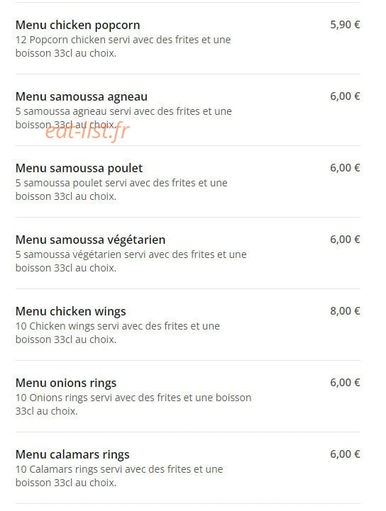 Pizza Casa — carte page 3
