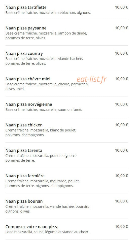 Pizza Casa — carte page 13