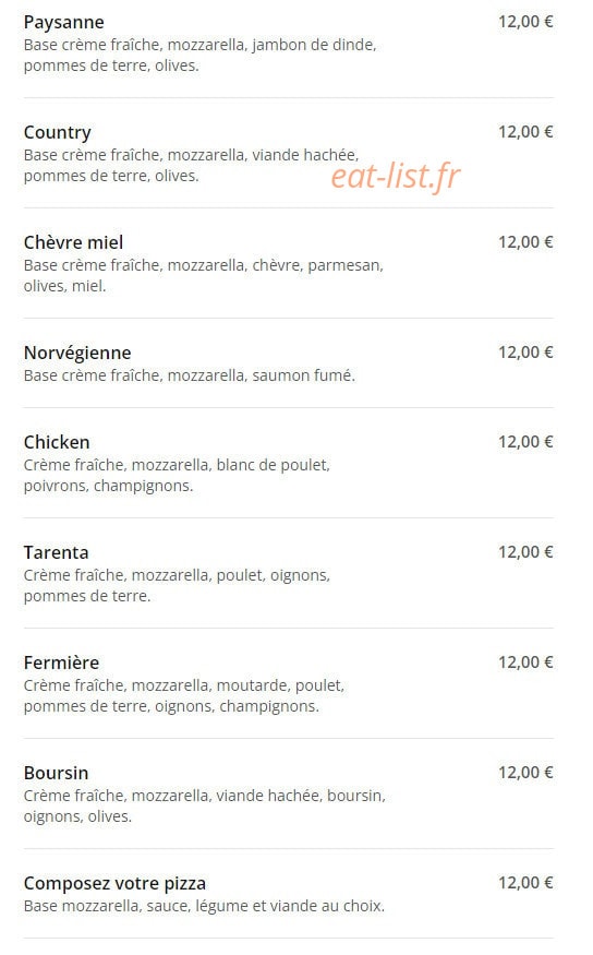 Pizza Casa — carte page 10