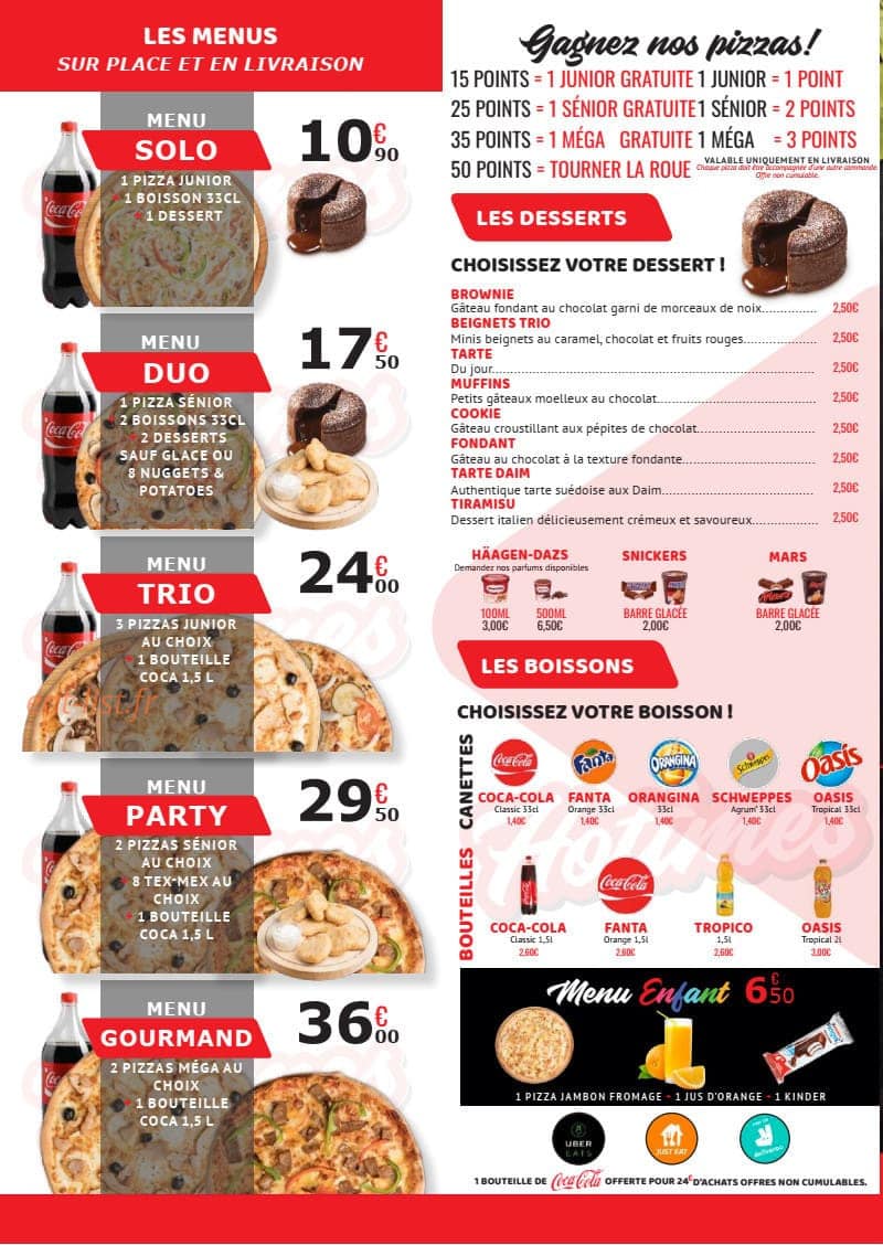 Pizza Hotimes — carte page 4