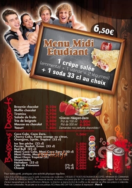 Pizza Le Kiosque — carte page 4