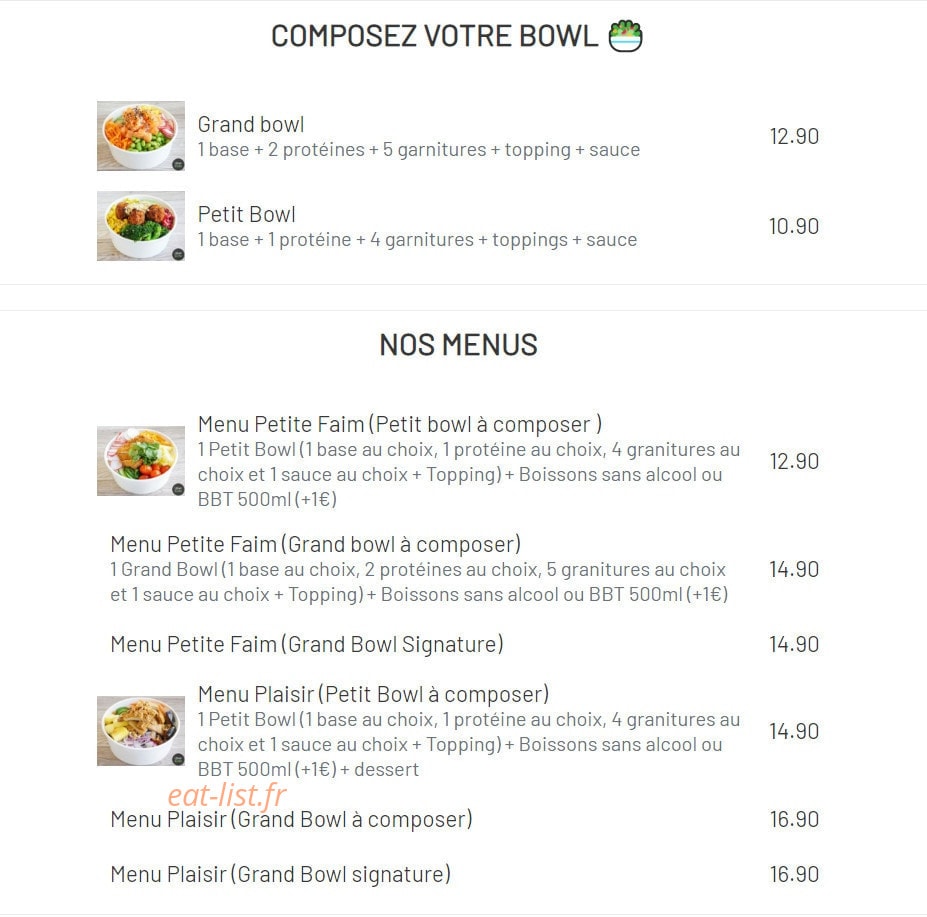 Poke Boba — carte page 1