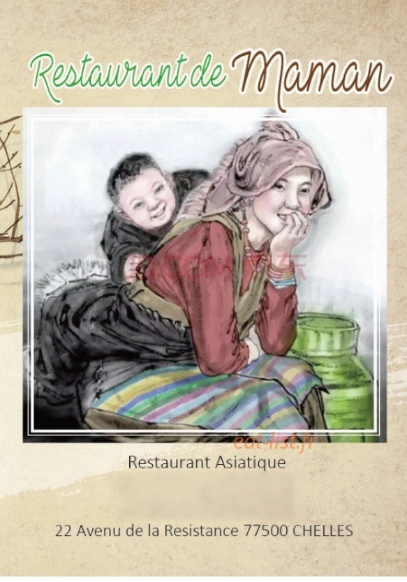 Restaurant de Maman — carte page 1