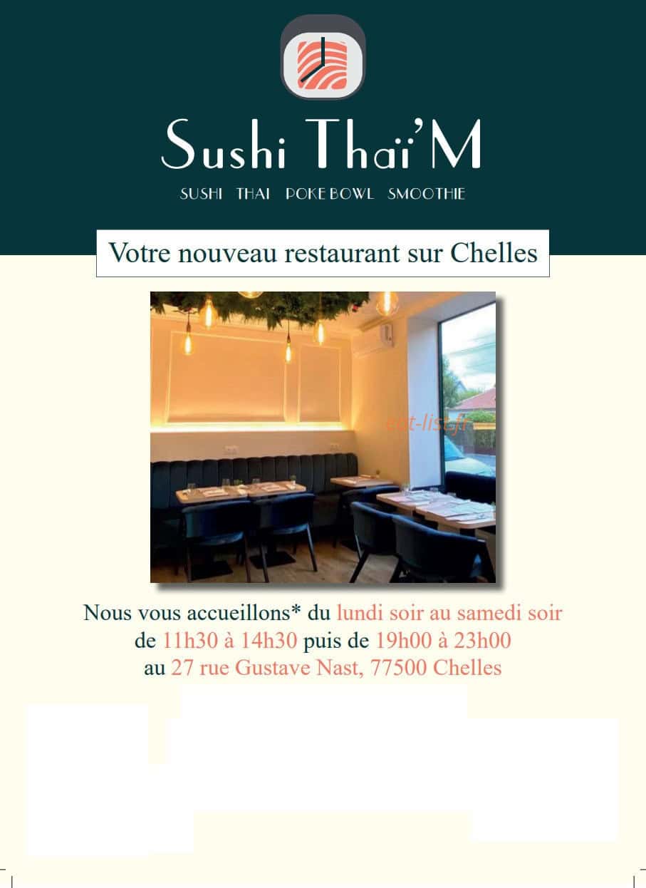 Sushi Thaï'M — carte page 1